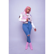 Cargar imagen en el visor de la galería, Chaqueta universitaria de plástico