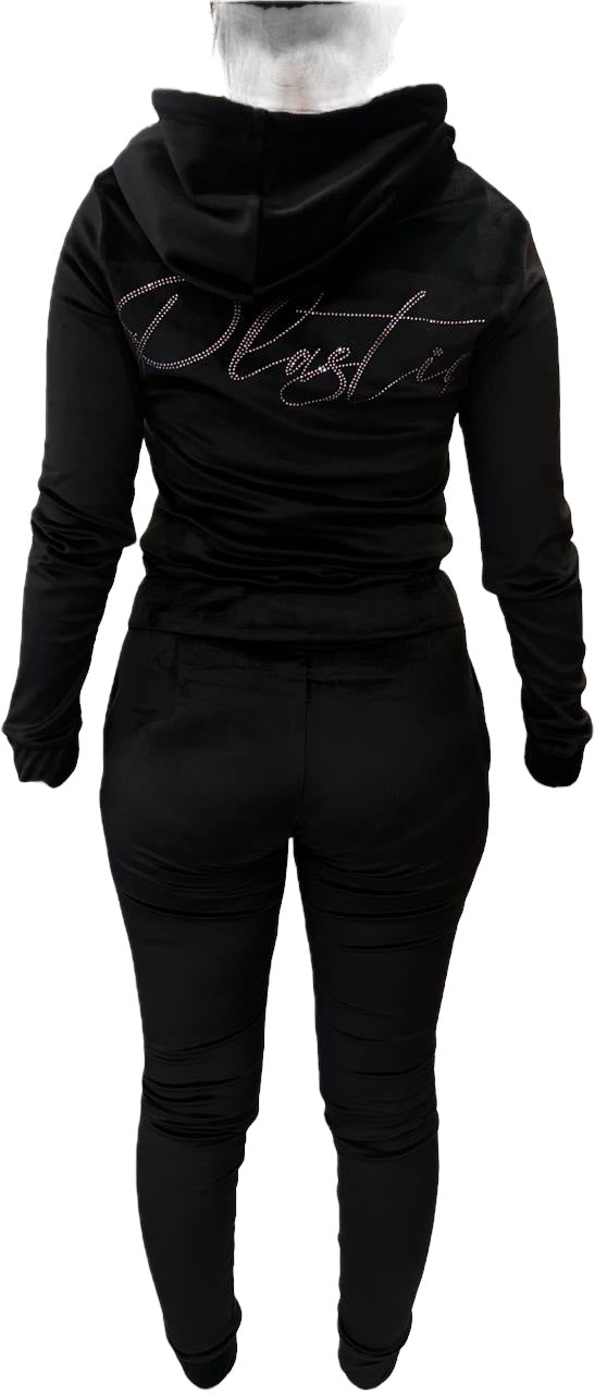 Conjunto deportivo de terciopelo de plástico