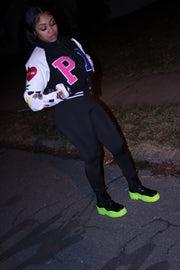 Load image into Gallery viewer, Real Bxtch Varsity Jacket

