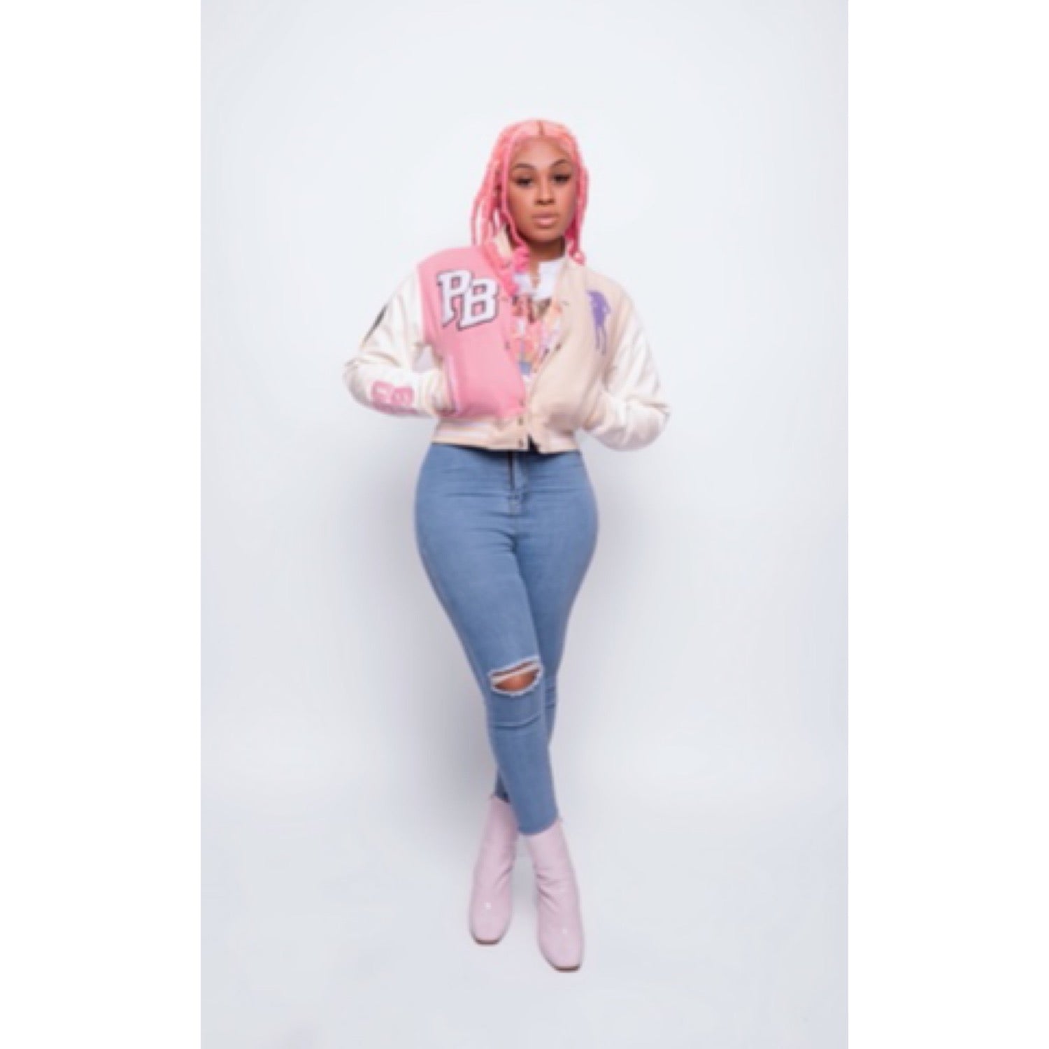 Chaqueta universitaria de plástico