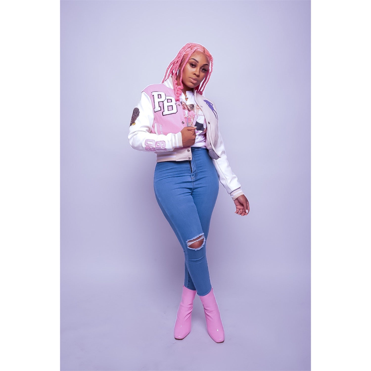 Chaqueta universitaria de plástico